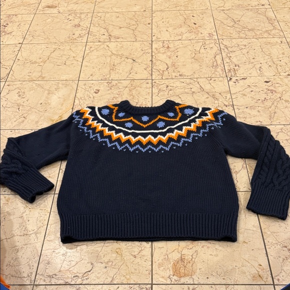Tory Burch Sweaters - Tory Burch Sport Navy blue Fair isle sweater.